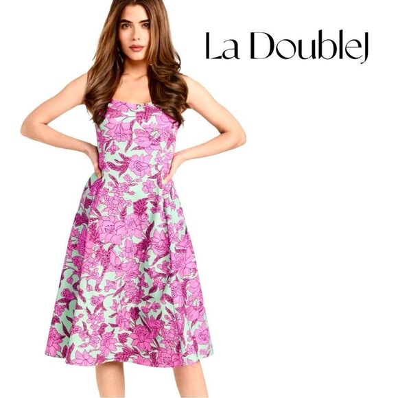 LA DOUBLEJ Lilium Sophia Midi Dress Sz S NWT - Picture 2 of 16